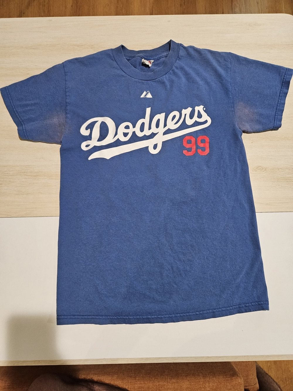 Rare Vintage Majestic Los Angeles Dodgers Manny Ramirez #99 T-Shirt Jersey
